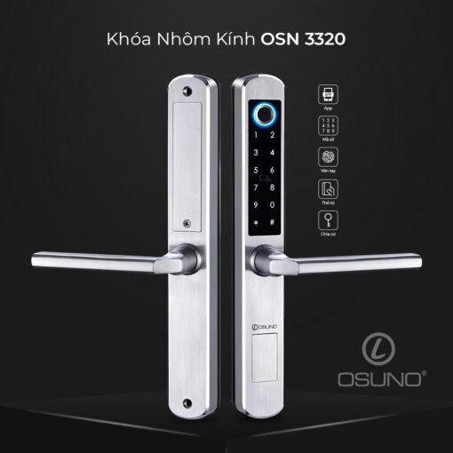 KHÓA ĐIỆN TỬ THÔNG MINH CỬA NHÔM OSUNO OSN-3320