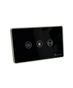 công tắc rèm đơn Vconnex màu đen