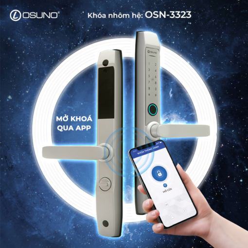 KHÓA ĐIỆN TỬ NHÔM KÍNH OSUNO OSN-3323 - HL: 0818.735.798