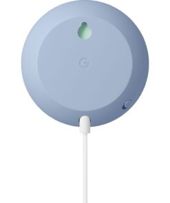 phía dưới google nest mini xanh