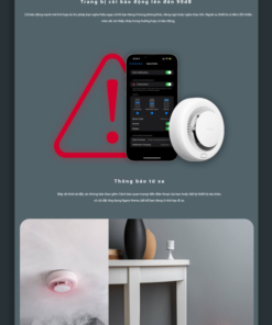 Cảm Biến Báo Khói Aqara JY-GZ-03AQ cảnh báo về điện thoại