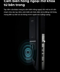 khoá vân tay kaadas K9-5W cảm biến hồng ngoại mở cửa tự động từ bên trong