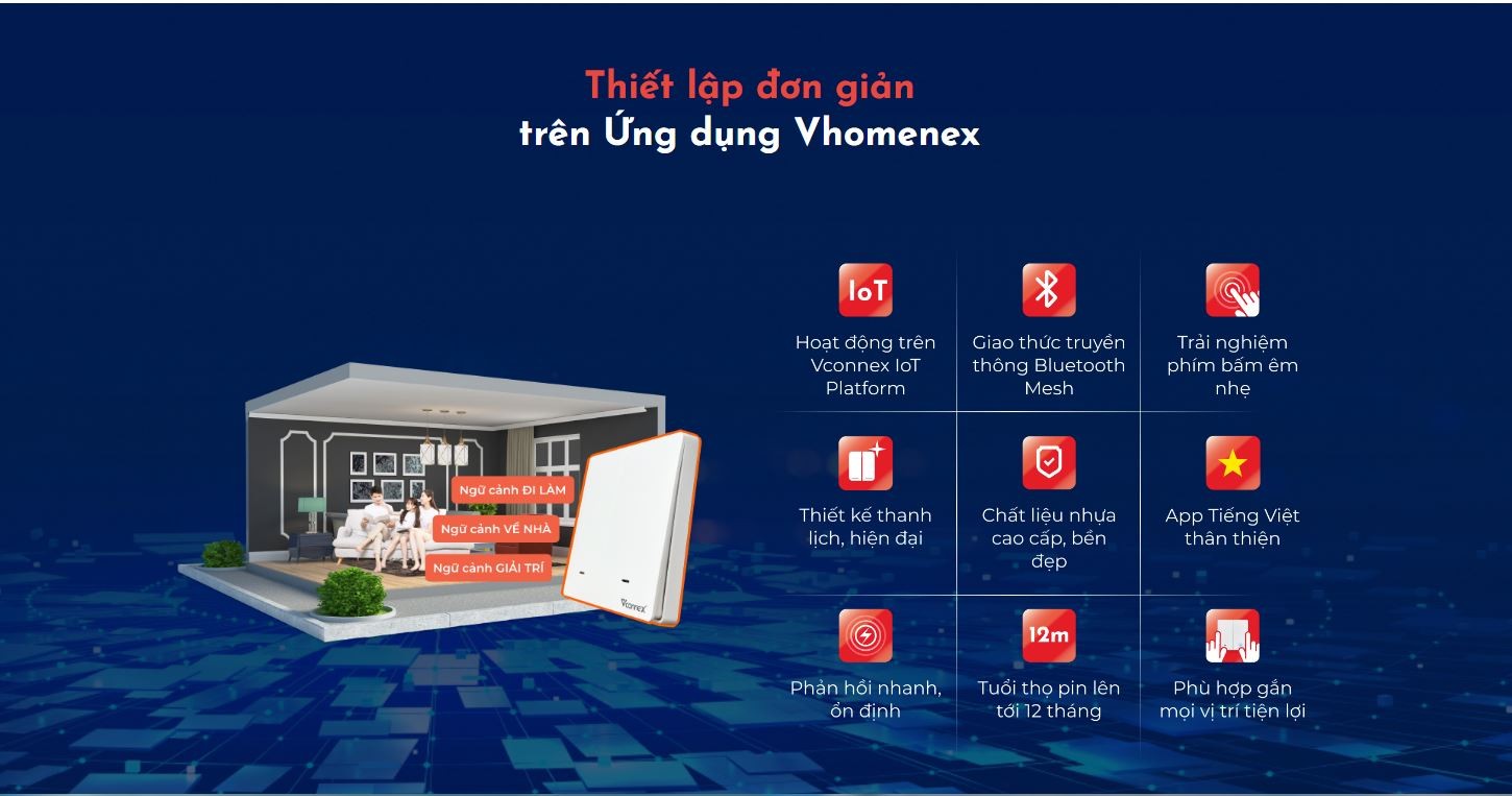 Công tắc không dây Vconnex