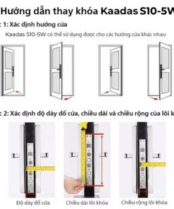 Kaadas S10-5W hướng dẫn thay khoá