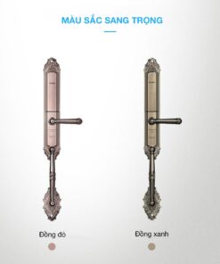 2 màu trên Khoá vân tay tân cổ điển kaadas 6001