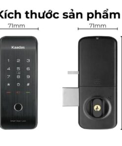 Kích thước khoá vân tay kaadas R6-5