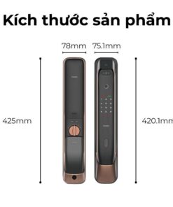 Kích thước khoá Face 3D Kaadas K20-F