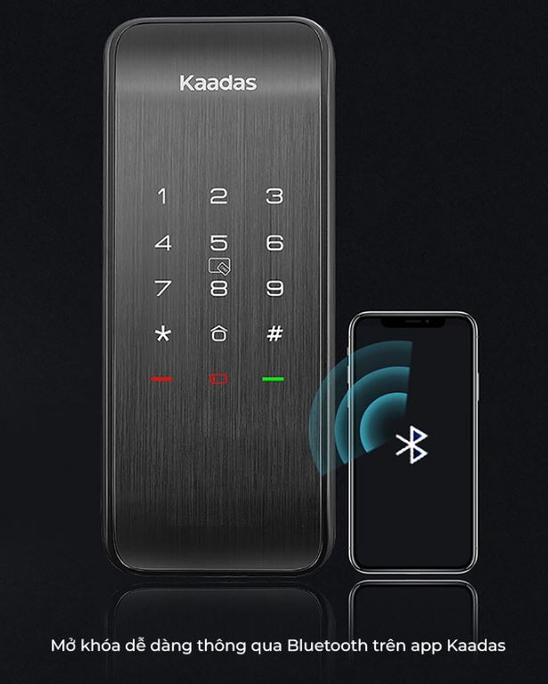Mở khoá bằng Bluetooth trên khoá vân tay kaadas R6-5