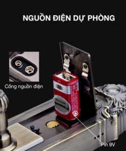 Nguồn điện dự phòng trên Khoá vân tay tân cổ điển kaadas 6001