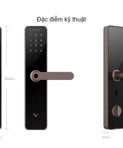 Kích thước khoá xiaomi lockin X1
