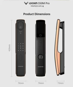Kích thước khoá thông minh lockin S50M