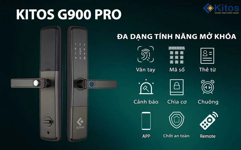 Khoá cửa vân tay Kitos KT-G900 Pro