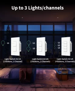 Aqara light switch H2 có 3 phiên bản