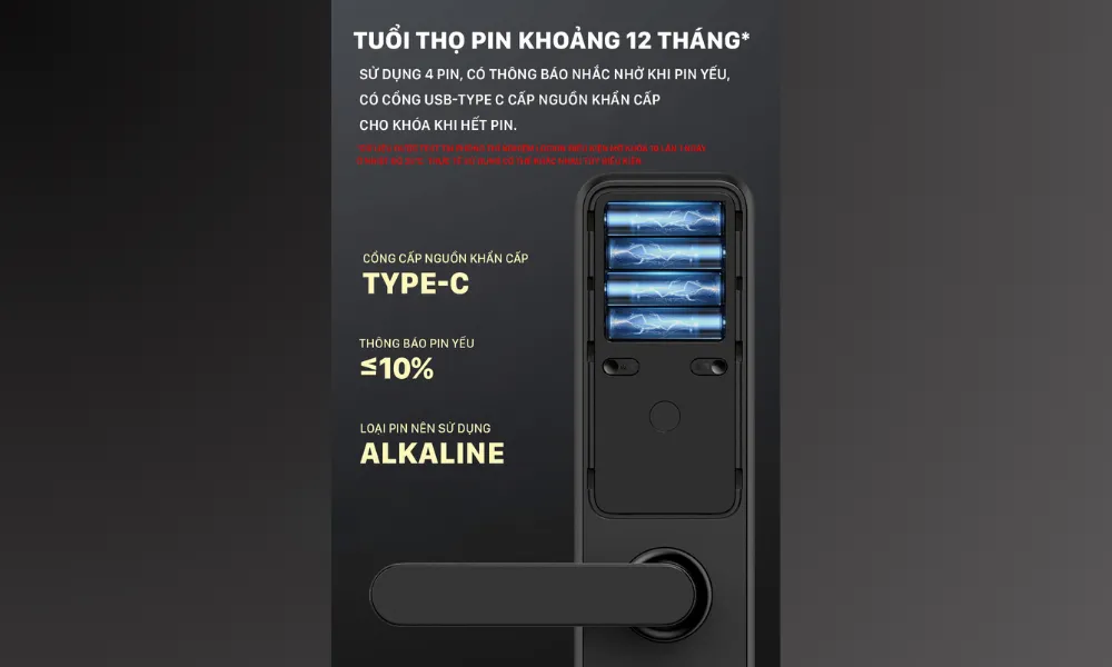 Pin Khóa Cửa Thông Minh Xiaomi Lockin X9