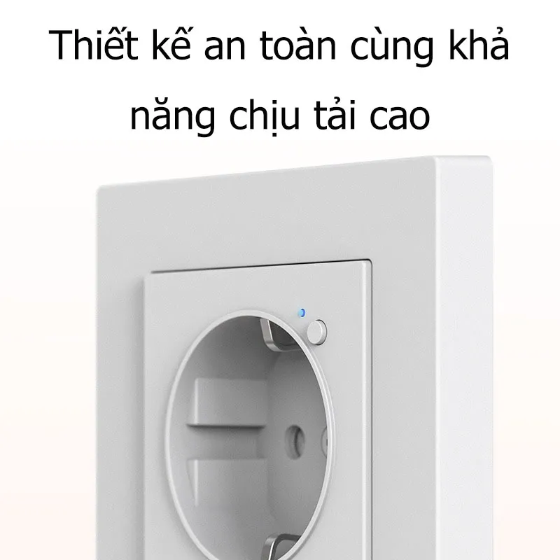 Ổ cắm âm tường thông minh Aqara H2 EU WP-P01D chịu tải cao