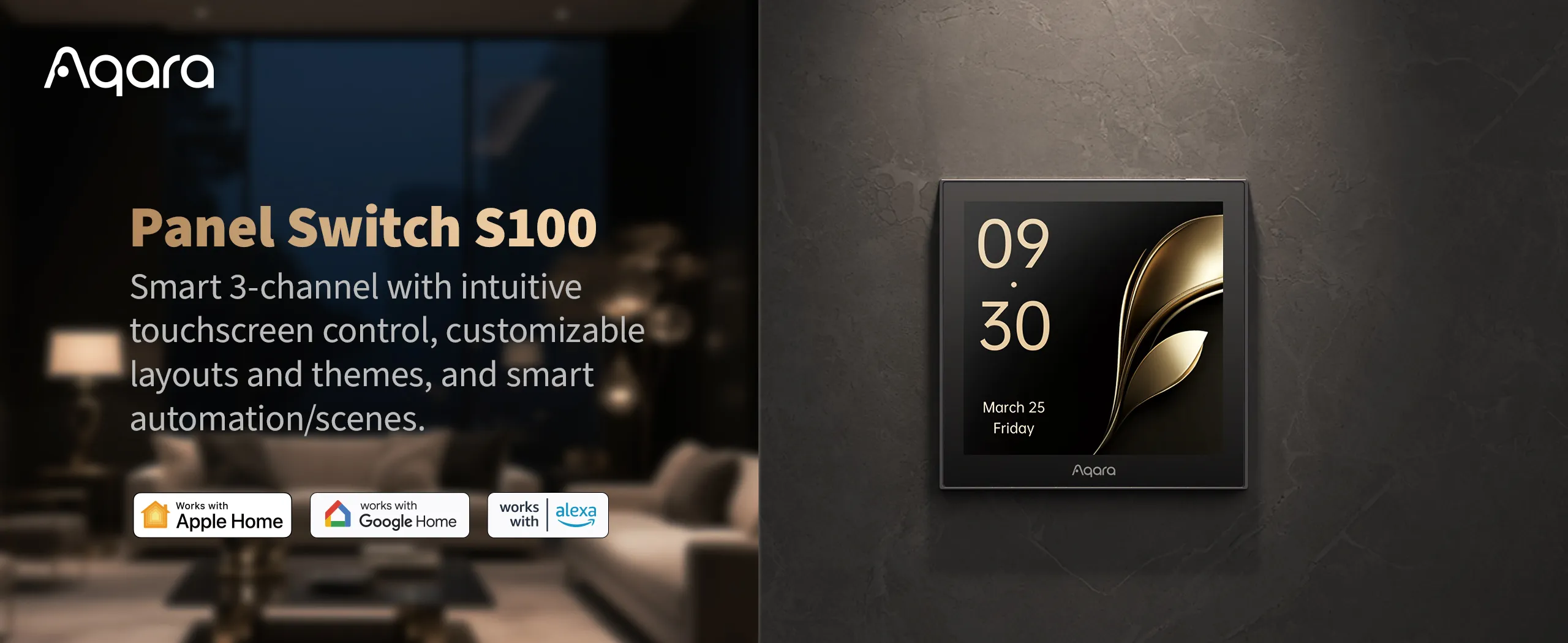 Công tắc màn hình Aqara Panel Switch S100 MP-K04D