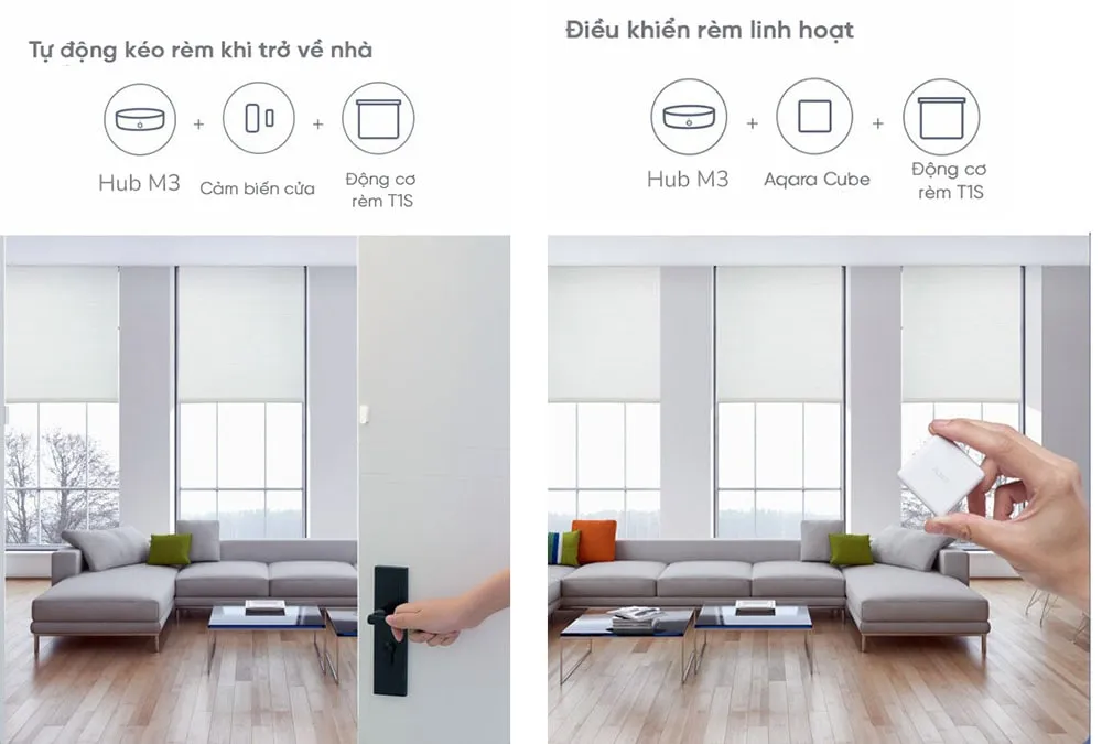 Động cơ rèm cuốn dọc Aqara T1S CD-M03D