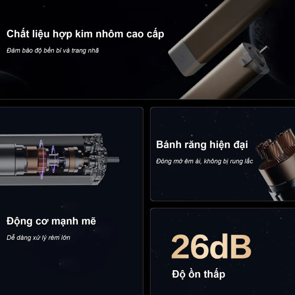 Động cơ rèm kéo ngang Aqara C3 ZNCLDJ01LM