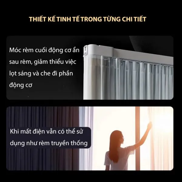 Động cơ rèm kéo ngang Aqara C3 ZNCLDJ01LM
