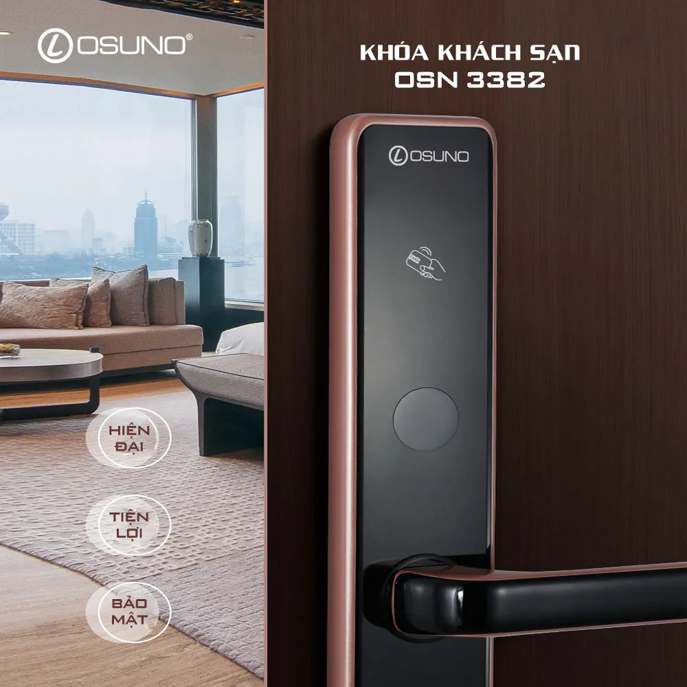 Khóa Thẻ Từ Khách Sạn Osuno OSN-3382