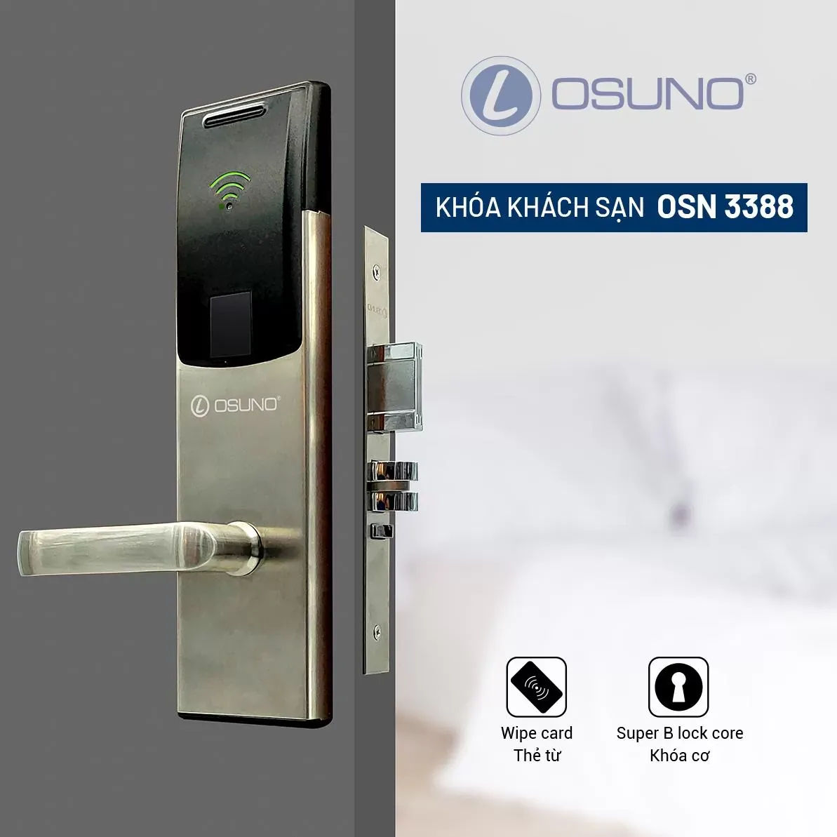 Khóa Thẻ Từ Khách Sạn Osuno OSN-3388