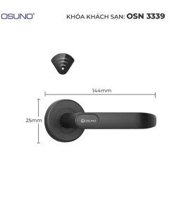 Kích thước Khóa Thẻ Từ Khách Sạn Osuno OSN-3339 màu đen