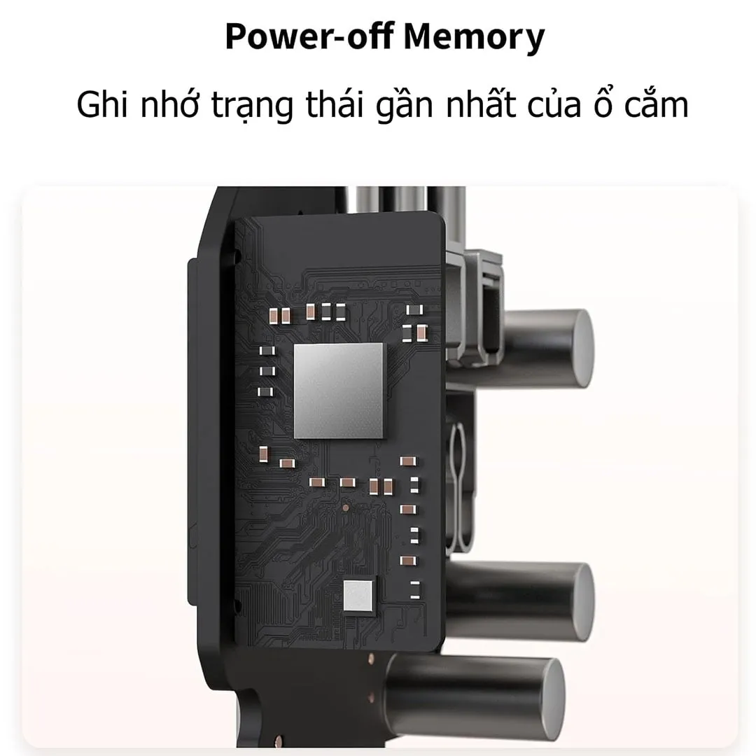 Ổ cắm âm tường thông minh Aqara H2 EU WP-P01D ghi nhớ trạng thái khi mất điện