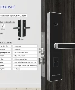 Thông Số kỹ thuật Khóa Thẻ Từ Khách Sạn Osuno OSN-3398