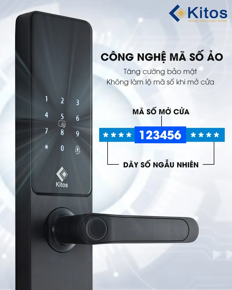Khóa cửa thông minh Kitos E3 Pro