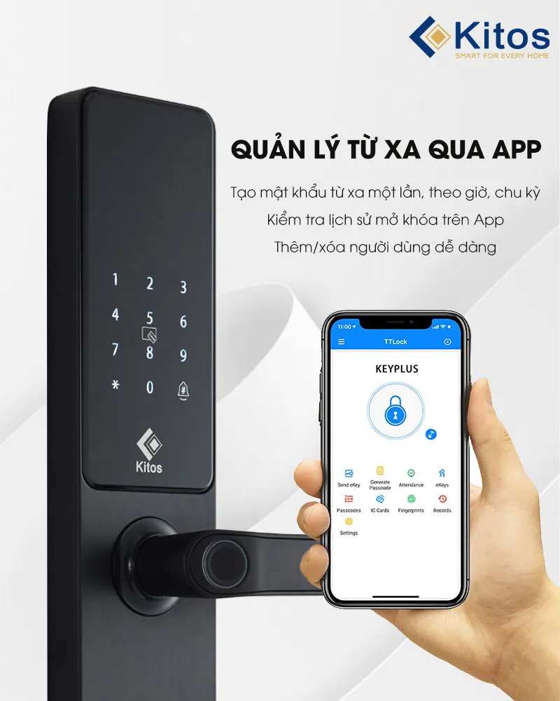 Khóa cửa thông minh Kitos E3 Pro