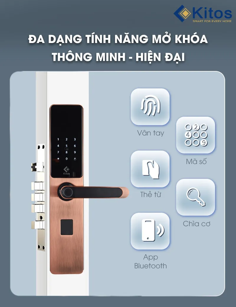 Khóa cửa thông minh Kitos E3 Pro