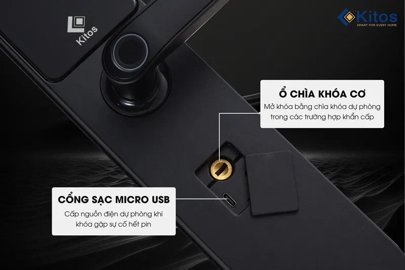 Khóa cửa thông minh Kitos E3 Pro