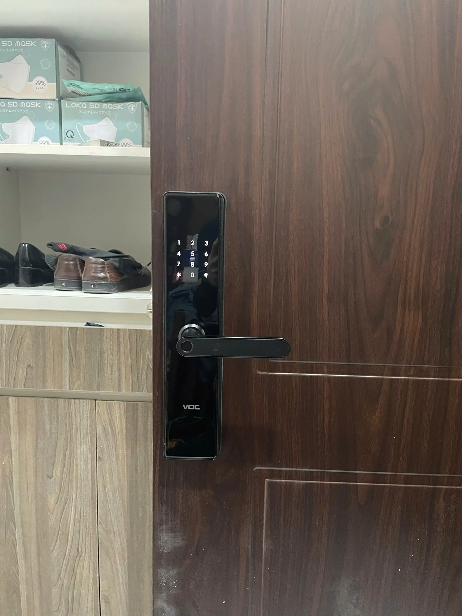 Khoá Vân Tay VOC X3 lắp đặt thực tế