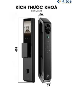 Kích thước khoá Kitos X7 face ID
