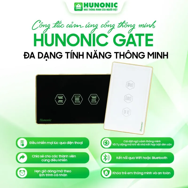 Công Tắc Cảm Ứng Cổng Tự Động Wifi Hunonic Gate