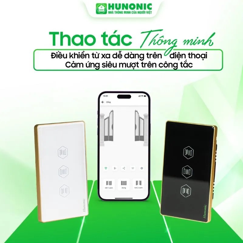 Công Tắc Cảm Ứng Cổng Tự Động Wifi Hunonic Gate