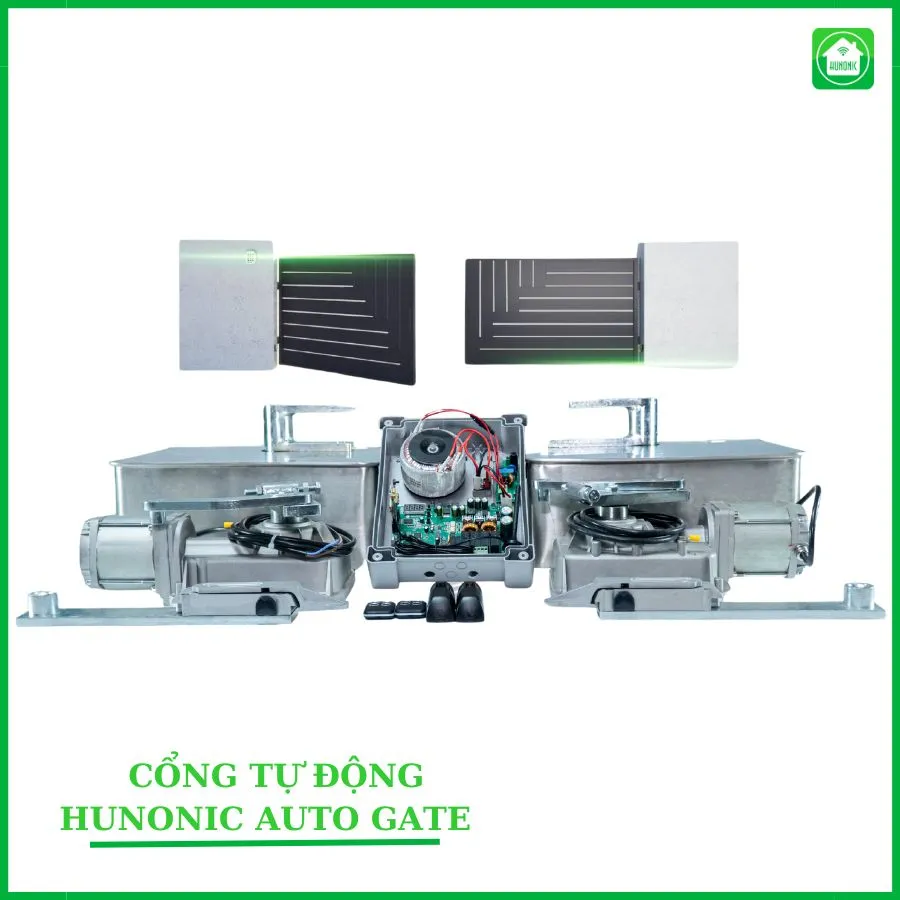 Bộ Cổng Tự Động Âm Sàn Hunonic Auto Gate V2