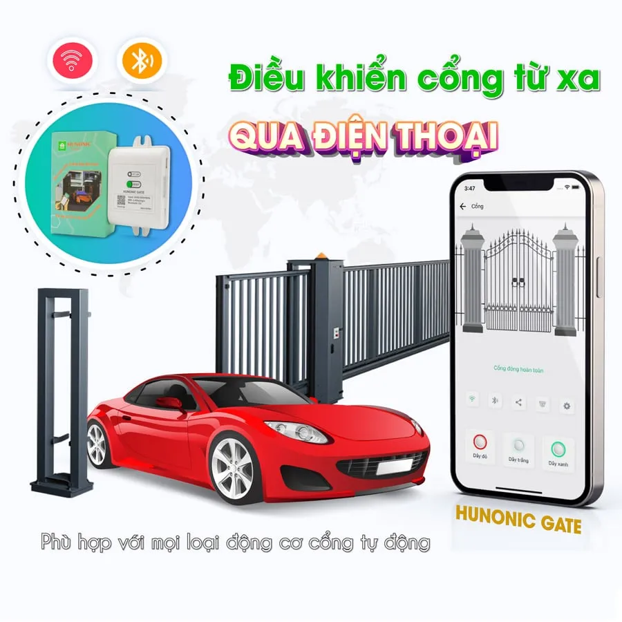 Bộ Điều Khiển Cổng Wifi Hunonic GATE