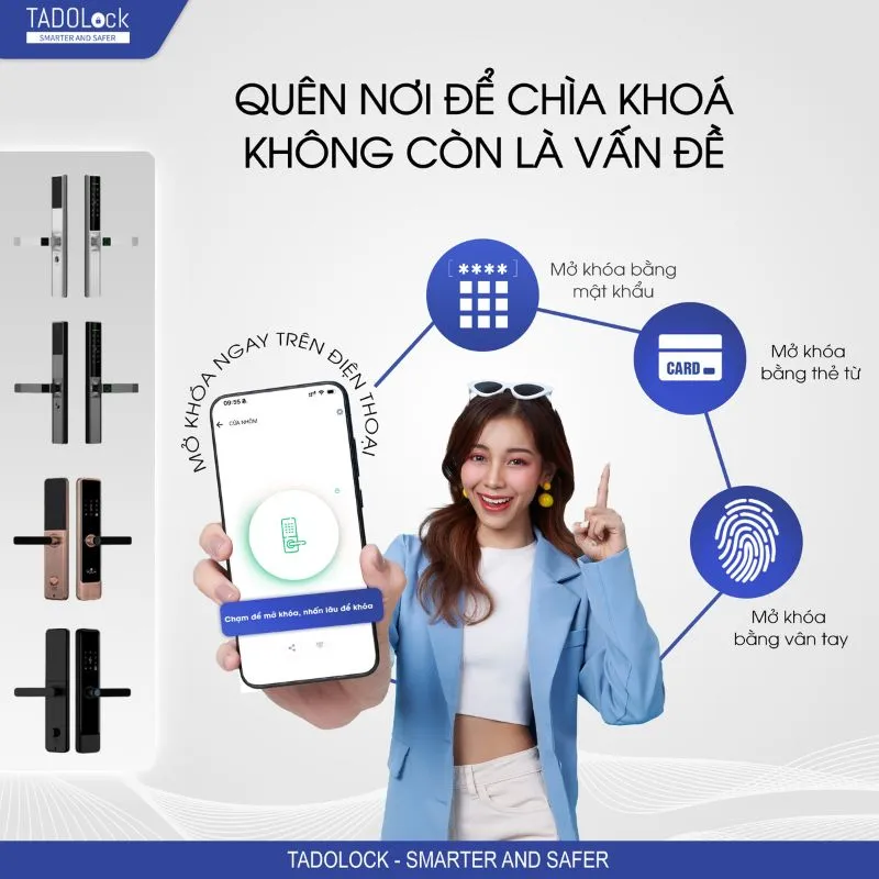 Bộ Khóa Cửa Thông Minh TADO Lock TDL69