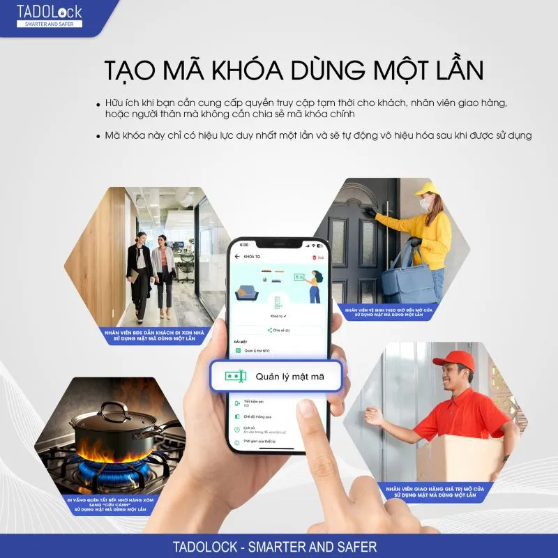 Bộ Khóa Cửa Thông Minh TADO Lock TDL69