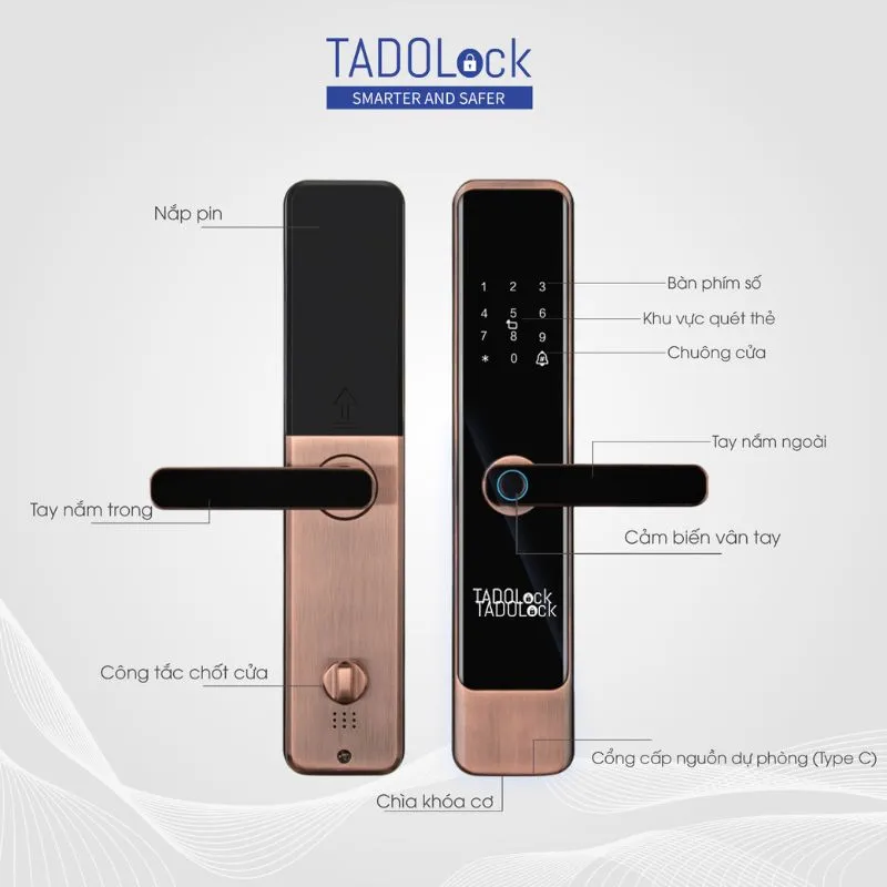 Bộ Khóa Cửa Thông Minh TADO Lock TDL69