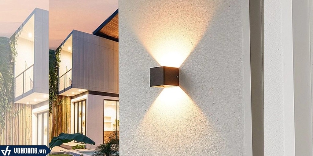 Đèn Lumi Gắn Tường Ngoài Trời Vuông 2*6W