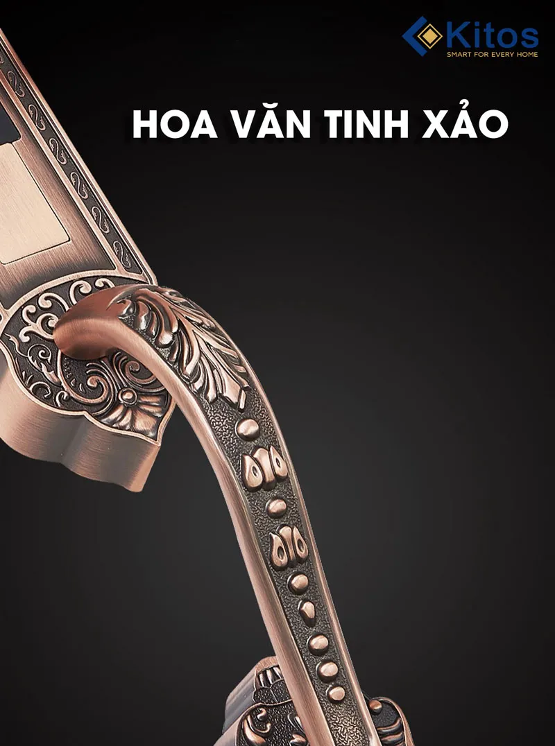 Khoá cửa thông minh Kitos C610 FACE ID thiết kế tinh xảo 