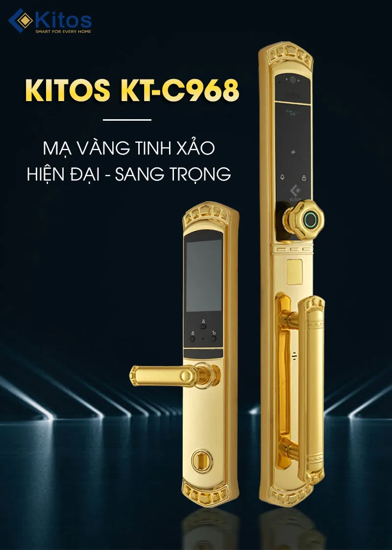 Kitos C968 Face ID mạ vàng 24k tinh xảo hiện đại