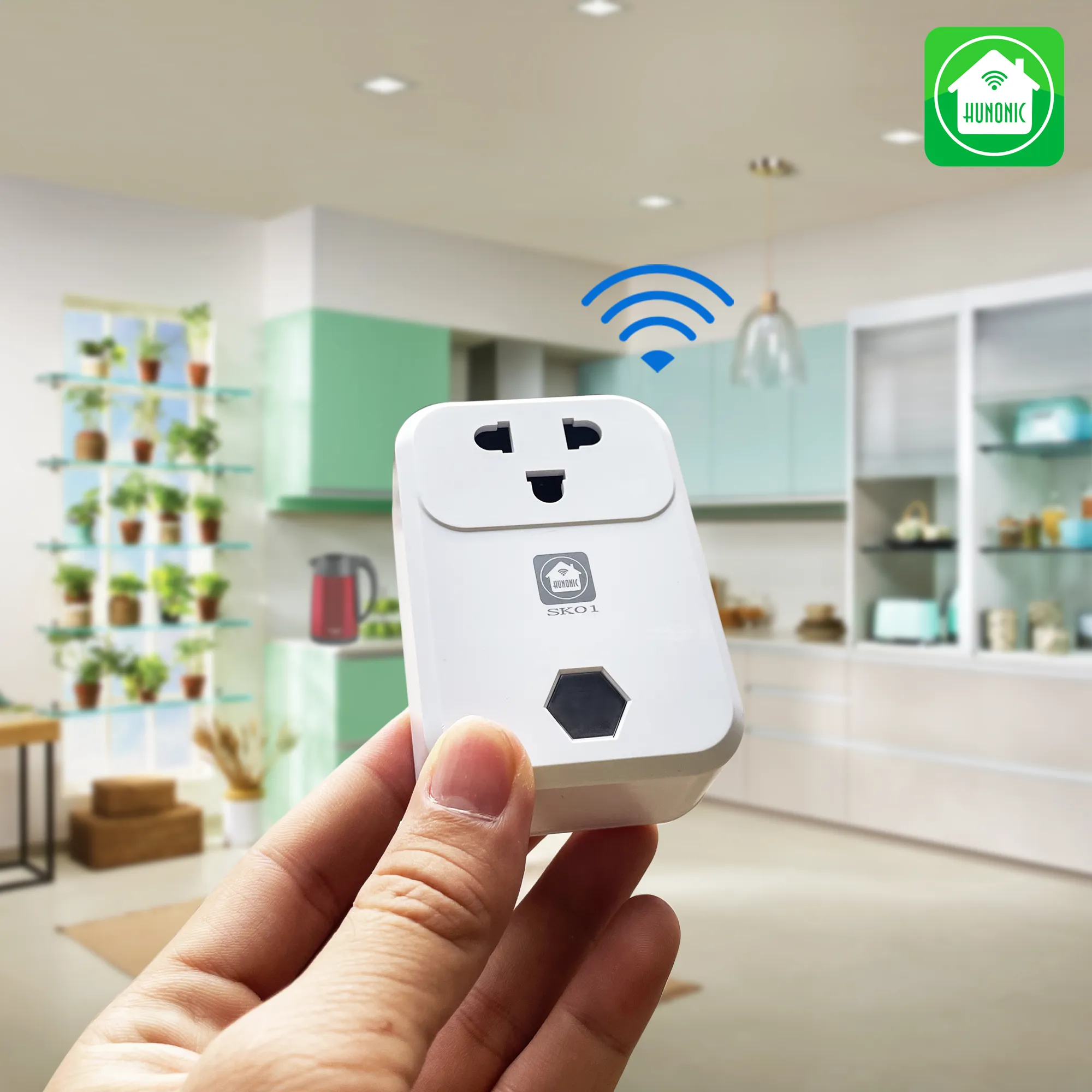 Ổ Cắm Quạt Thông Minh Wifi Hunonic SK18