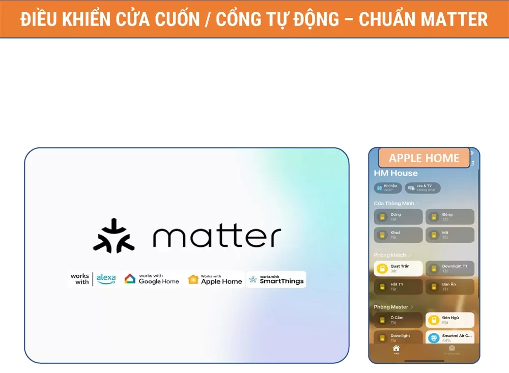 Công tắc điều khiển cửa cuốn thông minh