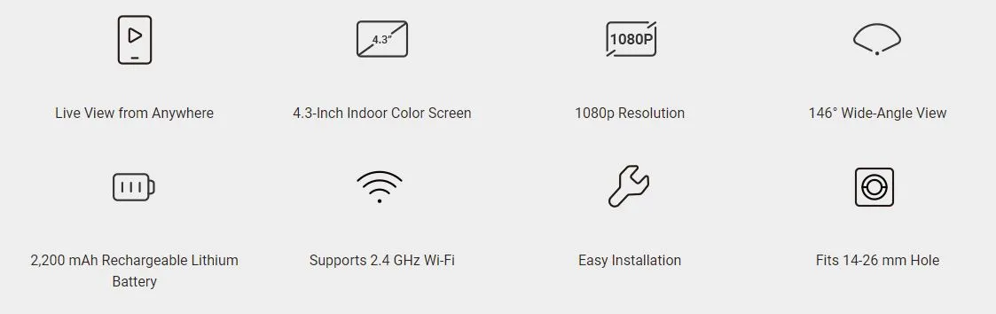 Chuông Cửa Thông Minh Ezviz HP2