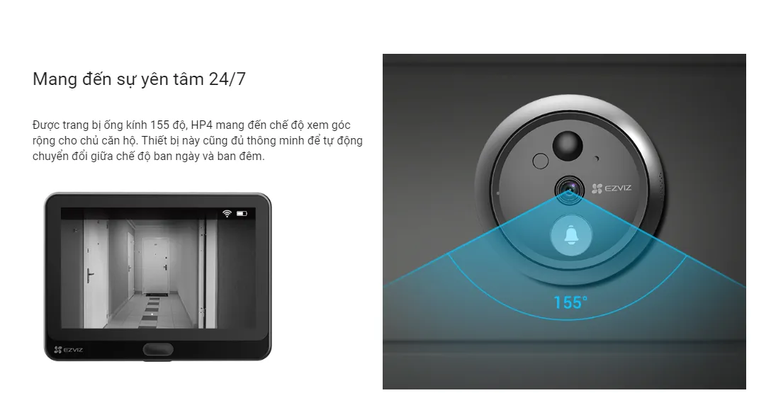 Chuông Cửa Thông Minh Ezviz HP4