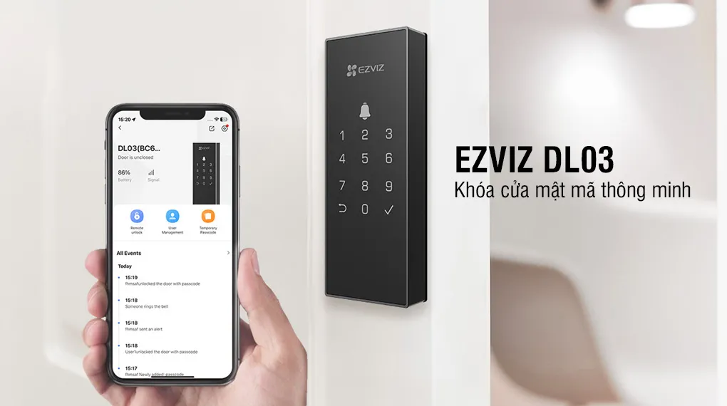 Khóa Cửa Thông Minh Ezviz DL03 Pro