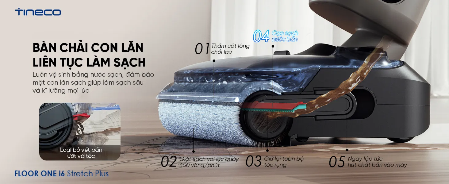 Máy Lau Sàn Hút Bụi TINECO i6 Stretch Plus